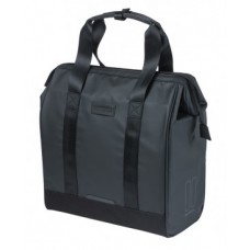 Shopping bag Basil Grand Tarpaulin - black hook on-system 34x19x35cm