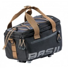 Carrier bag Basil Mik Miles - fekete pala, vízálló, 7 Ltr.