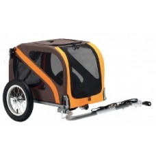Bike trailer Dog Mini 12" - for axle mounting brown/orange