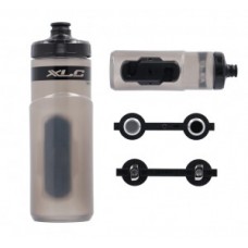 XLC MRS bottle set MR-S05 - 600ml transparent incl Fidlock adapter