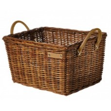 Transport basket Basil Portland Classic - 46x36x22cm natural Rattan coarse meshed