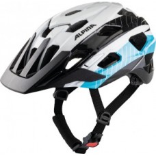 Helmet Alpina Anzana - white-black-blue size 57-61cm
