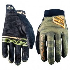 Gloves Five Gloves XR - PRO - unisex size S/8 camo kaki/orange fluo