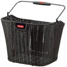 Front wheel  basket Klickfix black - plaited without adapter 16 liter