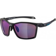 Sunglasses Alpina Twist Five HM+ - frame black matt lenses blue mirror