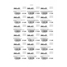 A4 labels, 40x60mm 25 pages - each with 18 labels per page perforated