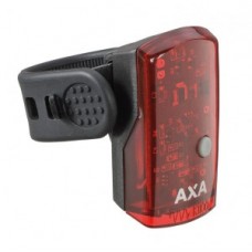 LED Akku-rearlight AXA 1-LED - fekete, incl. USB kábel