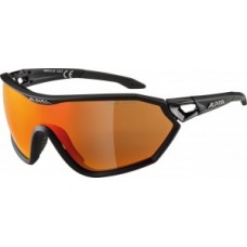 Sunglasses Alpina S-Way CM+ - frame black matt.lenses red mirror