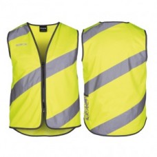 Safety vest Wowow Roadie - sárga refl. str. méret M w. cipzár