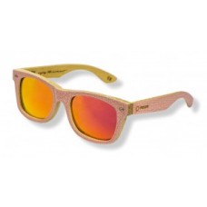 Sunglasses Melon Elwood - Rózsaszín, tükröződő vörös-narancssárga pohár