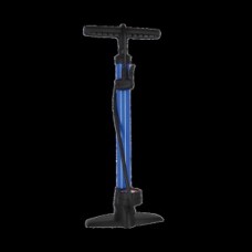 XLC floor pump Delta PU-S07 - 11 bar dual head blue
