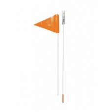Safety pennant rod 2 parts - orange mounting on axle