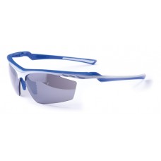 Szemüveg BIKEFUN MACH1 kék/fehér #2 smoke lencse, flash mirror C3