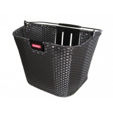 Front wheel  basket Klickfix black - plaited without  adapter 16 liter