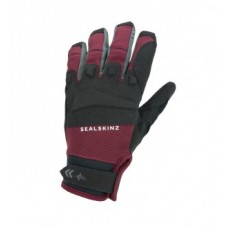 Gloves SealSkinz All Weather MTB - size S (7-8) black/red