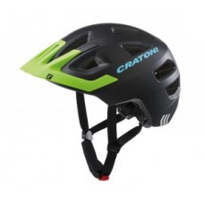 Helmet Cratoni Maxster Pro (Kid) - size S/M (51-56cm) black/lime matt