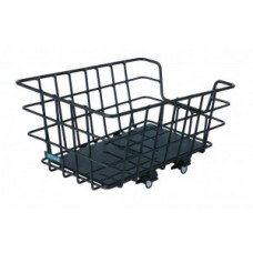 RW basket Around College alum. blk. - 46x34x22 cm fixed mounting wide-meshed