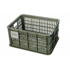Bicycle crate Basil Crate S - 29x39.5x20.5cm moss green 17.5l
