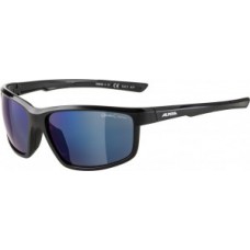 Sunglasses Alpina Defey - frame black lenses blue mirror