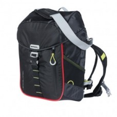 Backpack Basil Miles Nordlicht - waterproof black lime 17l 31x17x44