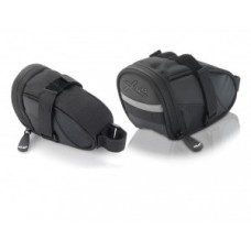 XLC Saddle bag  BA-S59 - fekete / antracit, 17x8x10,7cm, 0,6 ltr