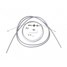 XLC brake cable kit for drum brake - 1 7000/2 350mm 2 nipples silver