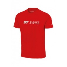 T-shirt DT Swiss Brand - red w. print size  L