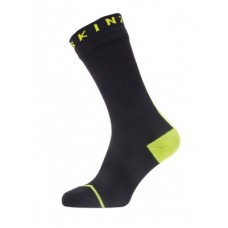 Socks SealSkinz All Weather mid - size S(36-38)hydrostop black/neon yellow