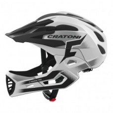 Helmet Cratoni C-Maniac Pro (MTB) - size S/M (52-56cm) white/black matt