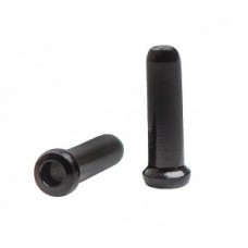 Cable end sleeve aluminium - for 1.0-1.80mm inner cable black