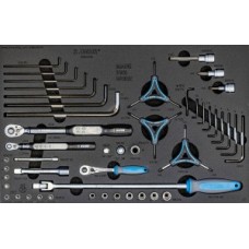 Bike tool set in SOS tool tray - hex wrench + torque - 1600SOS15