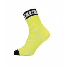Socks SealSkinz Warm Weather ankle - size L(43-46)hydrostop neon yellow/black