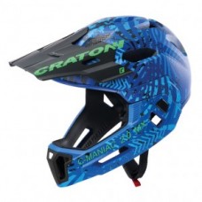 Helmet Cratoni C-Maniac 2.0MX (MTB) - size L/XL (58-61cm) blue/green matt
