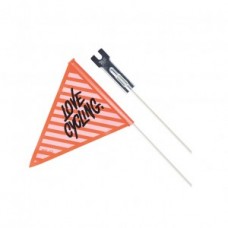 XLC saftey flag SF-C01 - two-parts black/orange Love cycling