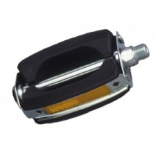 Sportpedal Rubberblock with Reflector - fekete 9/16 &quot;