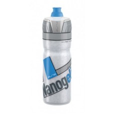 Thermal bottle Elite Nanogelite - 500ml white blue logo