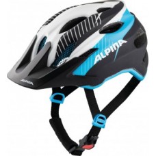 Helmet Alpina Carapax JR - white black blue size 51-56cm