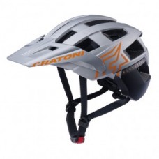 Helmet Cratoni AllSet Pro (MTB) - silver/orange matt size XS/S (52-57cm)