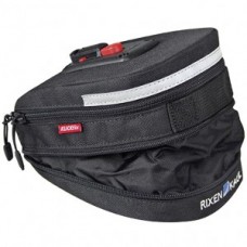 Saddle bag KLICKfix Micro200Expandable - fekete, 12x8x19cm, incl. adapter 0295S