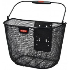 FW basket Klickfix Uni Plus black - close-meshed adjustable height