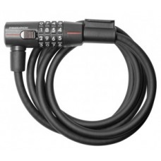Comb.spir.cable lock Trlk.180cm Ø15mm - SK 415/180/15 black w. mount ZK 234