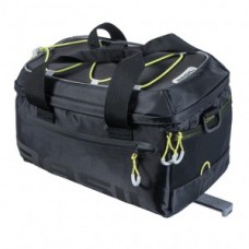 Carrier bag Basil Miles MIK - black lime waterproof 7L
