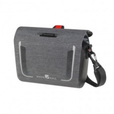 Handlebar bag KLICKfix Baggy Mini waterp - grey 20x9 2x16cm 2l incl. Pro plate