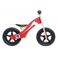 Balance wheel Rebel Kidz Wood Air - Fa, 12 &quot;, Retro Racer piros / fehér