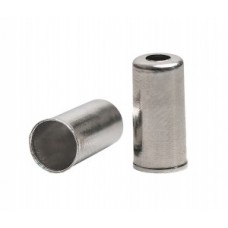 End cap for brake casing - for 5mm brass silver