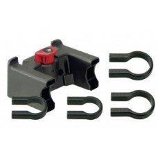 Handlebar adapter Klickfix lockable - black for Ø 22-26 a. 31.8 mm