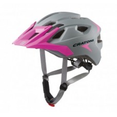 Helmet Cratoni AllRide (MTB) - size Uni (53-59cm) grey/pink matt