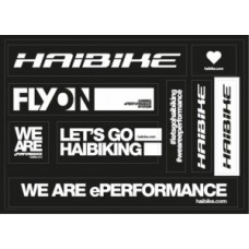 Sticker sheet HAIBIKE - size: 10.5x14.8cm 25 pcs. each
