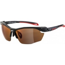 Sunglasses Alpina Five HR HM+ - frame black red lenses red mirror