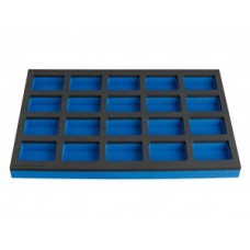 SOS tool tray w/ compartment - for work bench narrow